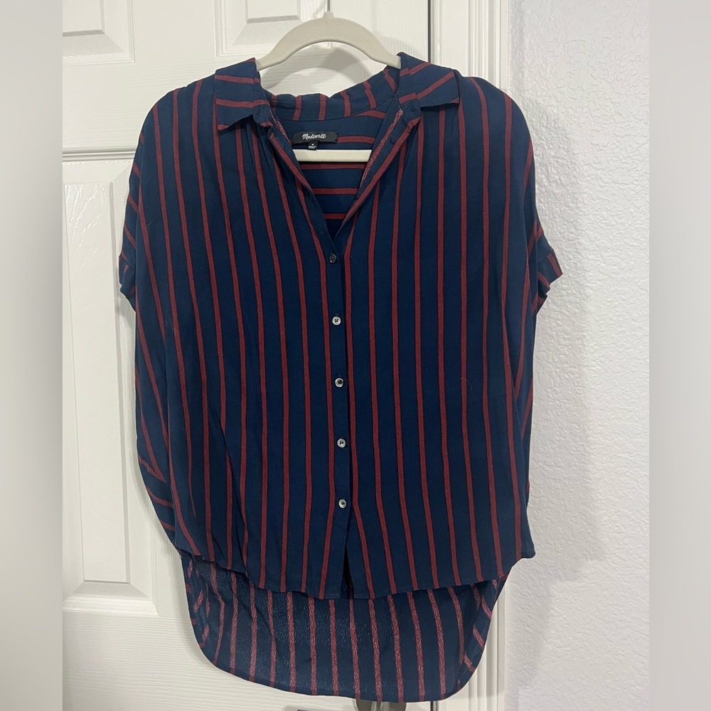 Madewell button up blouse, Size M